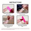 10 Pcs Handmade Cat Eye Glitter Clear Press On Nails Elegant Minimalist Long Oval Fake Nails Gift For Women