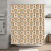 Floral Shower Curtain Botanical Flower Pattern Bathroom Decor Vintage Nature Spring Blossom Home Textile Farmhouse Style