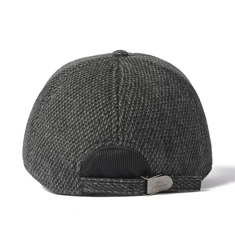 Autumn Winter Father Cap Middle-Aged Cap Old Man Ear Protection Cap Winter Men's Winter Cap Baseball Cap
