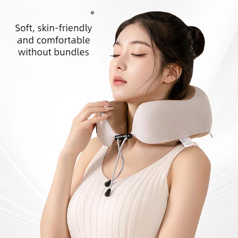 U-Shaped Electric Neck Massage Pillow, Cervical Memory Sponge Neck Massager, Heated Massage Pillow, Suitable For Relaxing