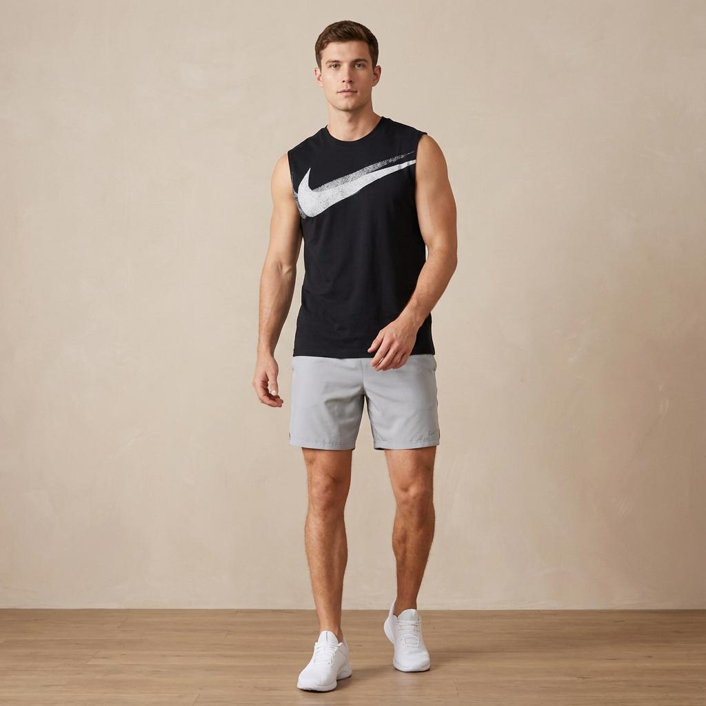 Nike Dri-Fit Szybkoschnący Wygodny Casualowy Bezrękawnik Treningowy Męski Top Czarny FZ8031010