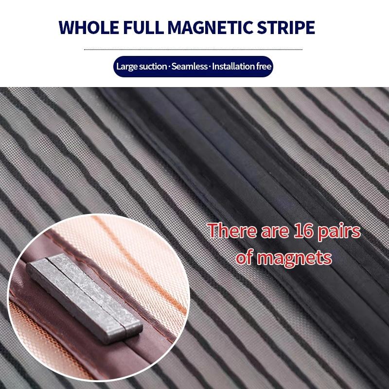 Side-Open Magnetic Door Curtain Summer Mosquito & Fly Proof Home No Punching Magnetic Screen Door Curtain Anti Mosquito Insect Fly Bug Door Curtain