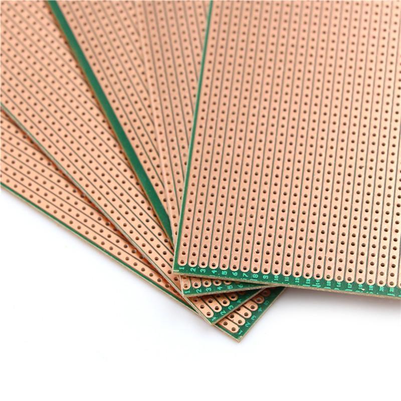 5 Pcs 6.5X14.5Cm Stripboard Veroboard Uncut Pcb Platine Single Side Circuit Board
