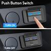 12V USB Outlet Panel Wall Mount 36W USB C and Dual QC 3.0 18W Port Car Charger Socket Accessories for Car Bus RV Truck