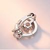 Fashion  Silver Needle Earrings Six Claw Zircon Heart Arrow Round Stud Earrings For Women Best Gift Pendientes Oorbellen