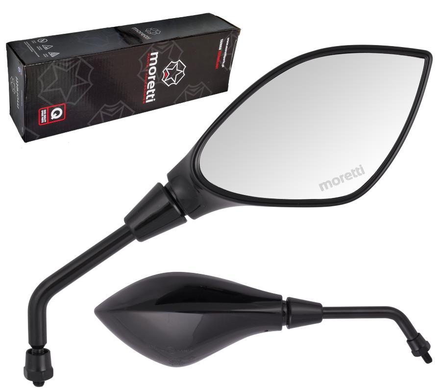 Lusterka R+R (Średnica Gwintu 10Mm) Do Motoroweru - Mrt 1106 Czarne Z Homologacją