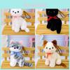 Realistic Small Cat Stuffed Animal Keyring With Soft Filling For Birthday Gift