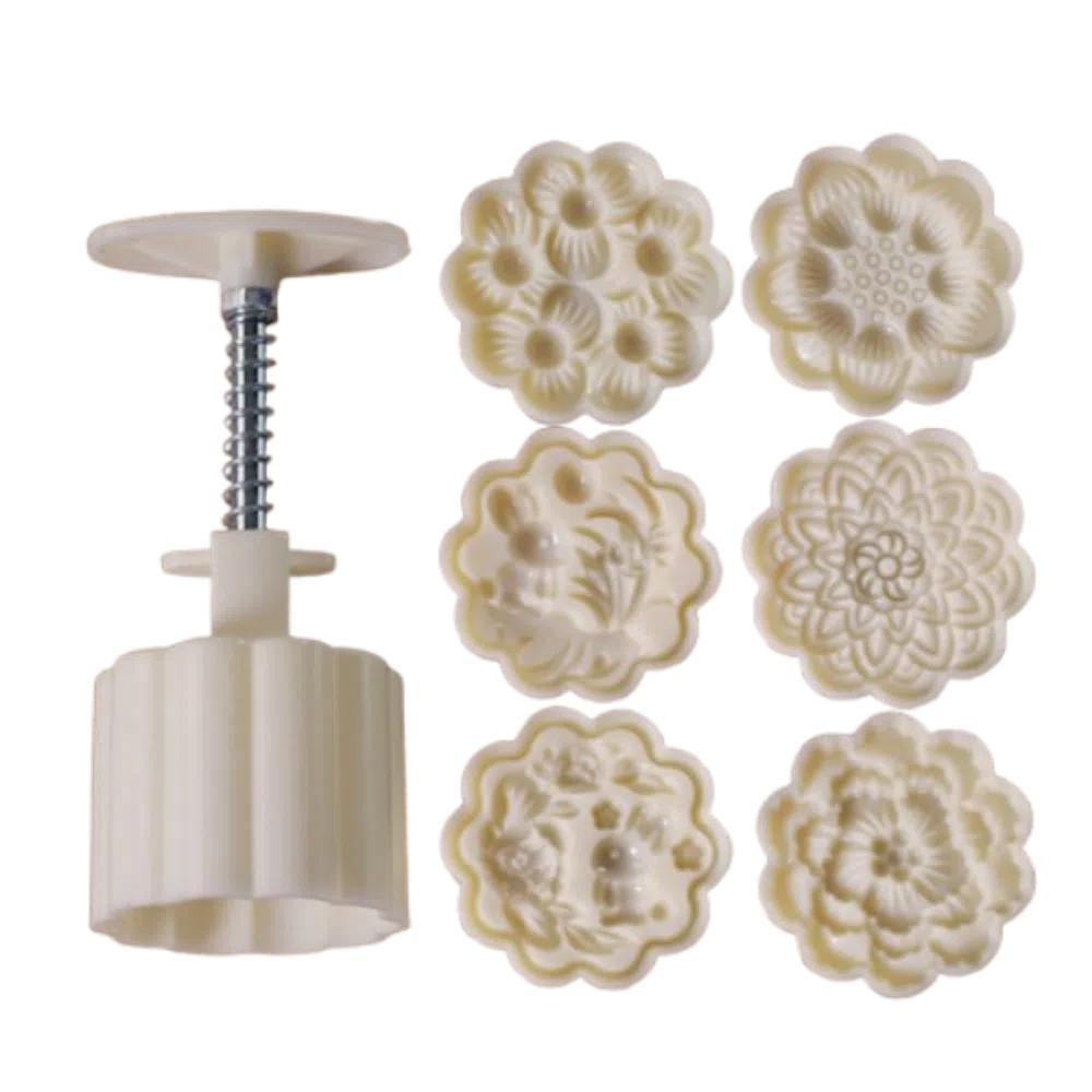 3D Moon Cake Mold Creative Mid-Autumn Festival Supplise Cookie Stamp Mold  Mid-Autumn Festival