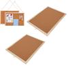 2Pcs Cork Boards 30X40Cm With Wooden Frame  Walls Decorative Hanging Pin Notice Memo Bulletin Board Cork Boards