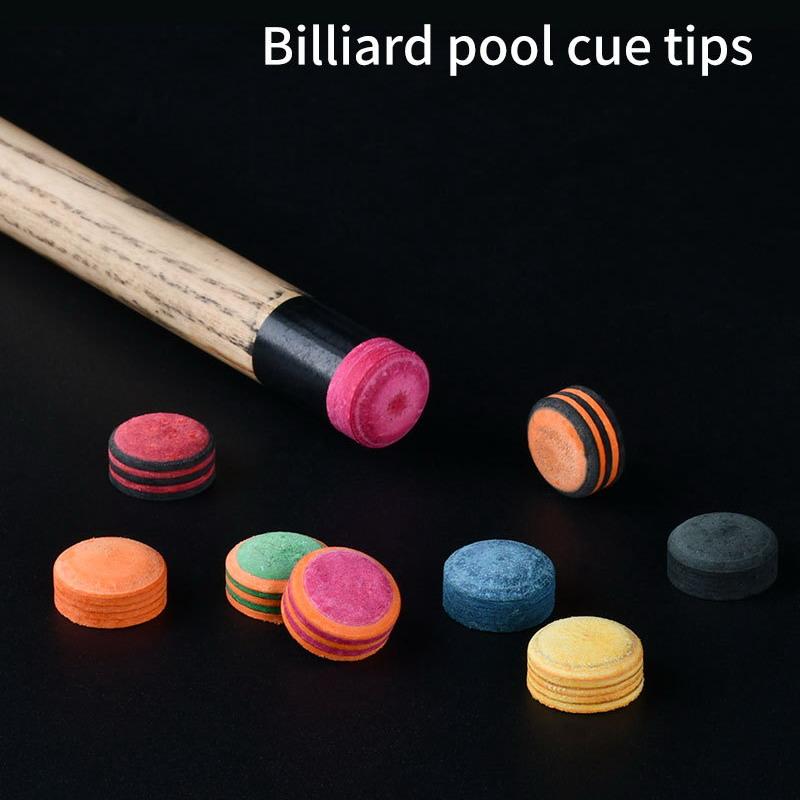1 Pz 14Mm Ss/S/M/H Punta Stecca Qualità Biliardo Pool Cuoio Punta Stecca Nove Palle Testa Stecca Punta Stecca Snooker Accessori Biliardo