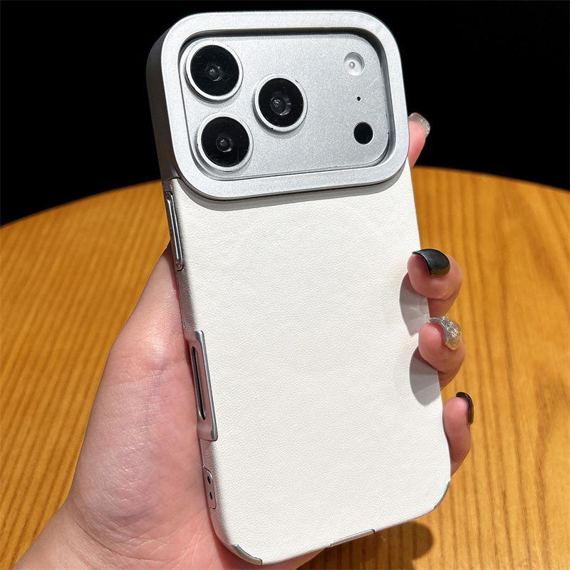 

Plain Leather Grain Magnetic Phone Case for iPhone 17 Pro Max, Compatible with iPhone 16, 15, 14, and 13 - Solid Color iPhone 12 Pro Max