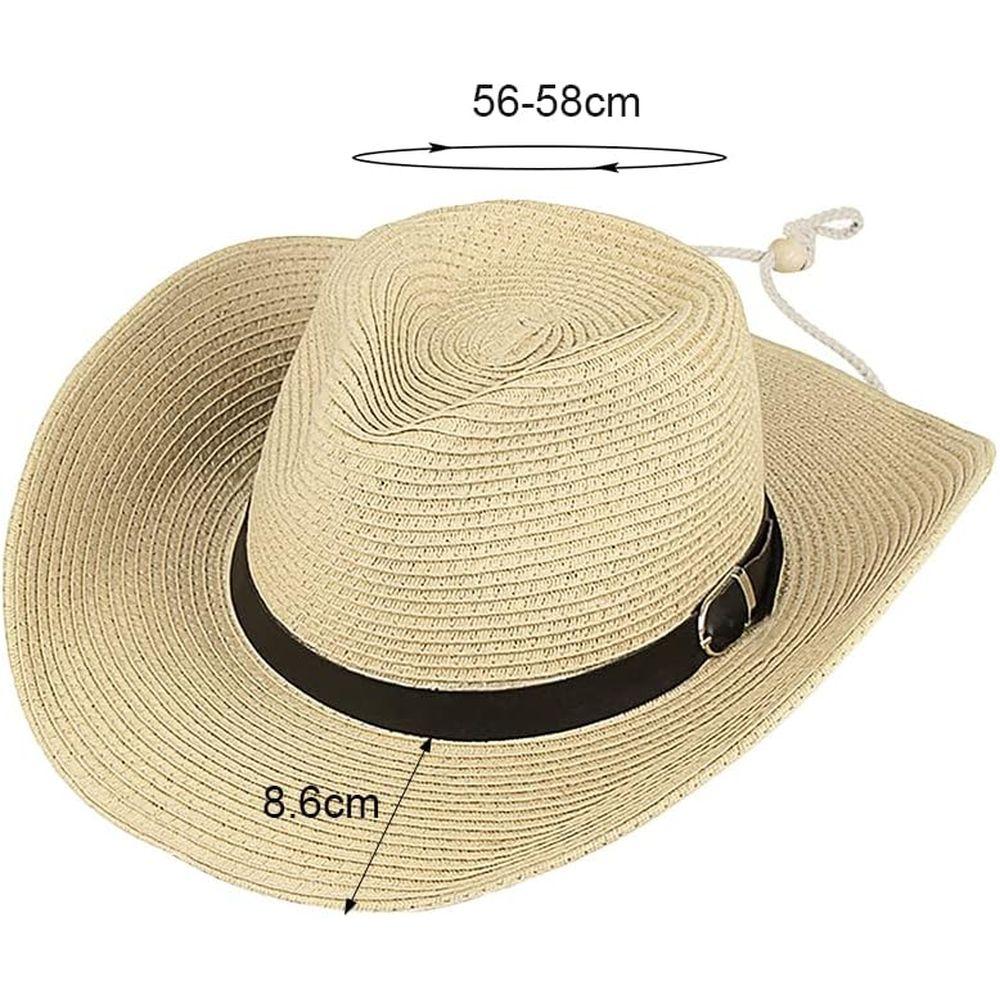 Classic Western Cowgirl Sunhat with Shapeable Brim for Men and Women
