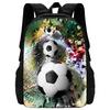 Football School Bag High Definition Waterproof Printing Multi-Functional Load Reduction Ridge Backpack