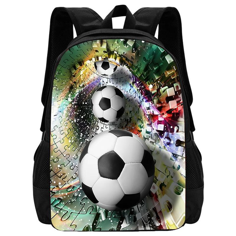 Football School Bag High Definition Waterproof Printing Multi-Functional Load Reduction Ridge Backpack