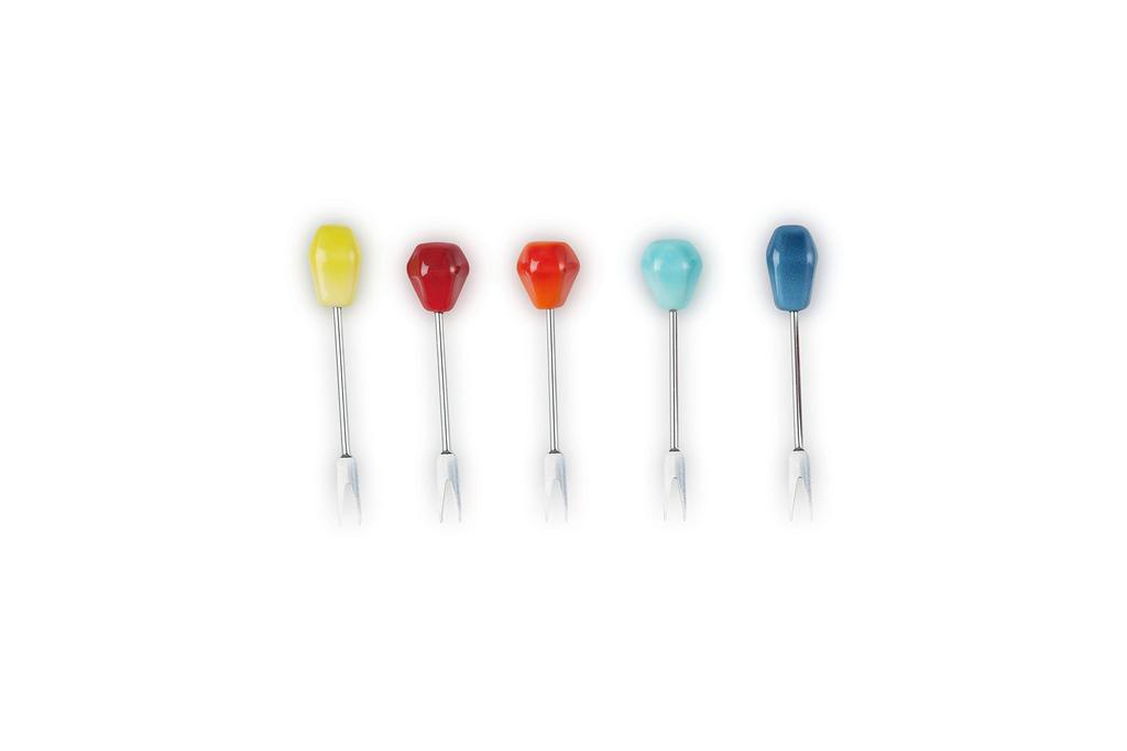 LE CREUSET Food Pick Set, Rainbow Party Pintxos Picks, Toothpicks