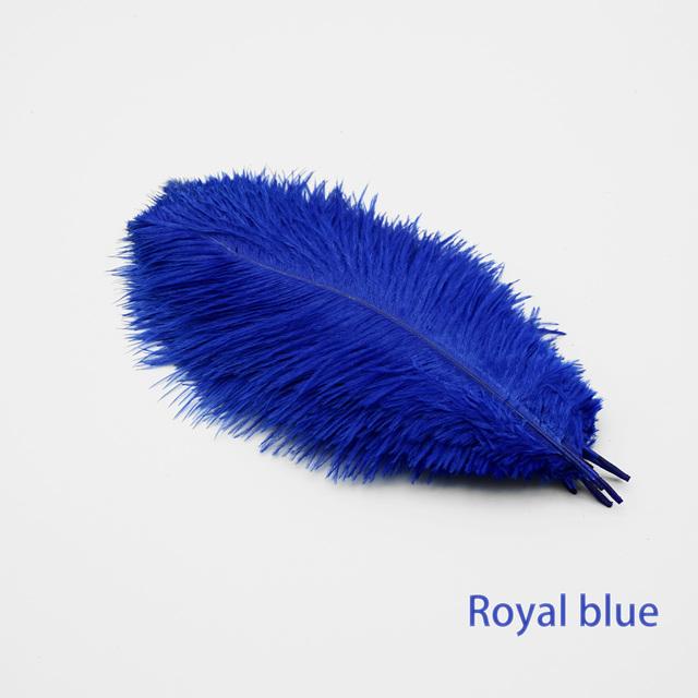 60Pcs/Lot Natural White Ostrich Feathers Handmade Craft Accessories Wedding Home Decorations