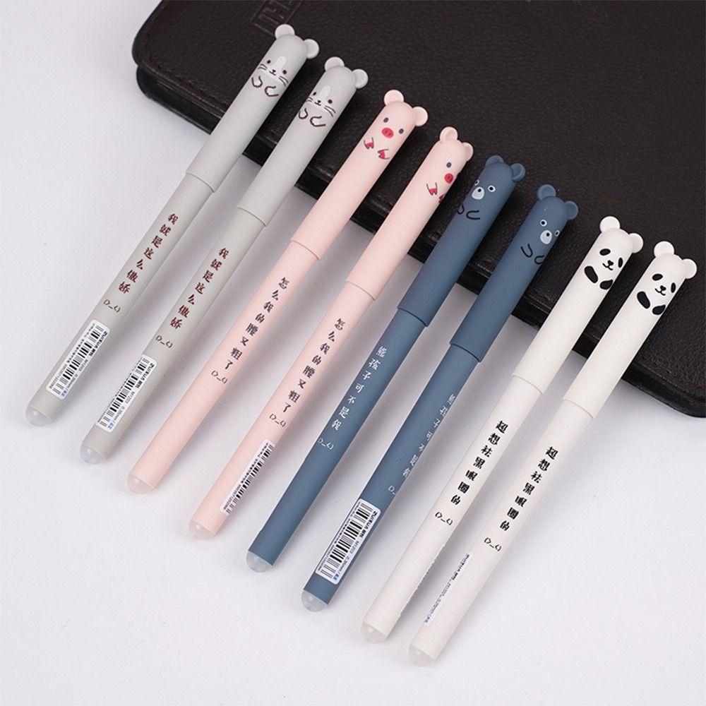 24PCS/Set Black/Blue Ink Erasable Pen 0.5mm Sign Pen High Quality Gel Pen  School Office