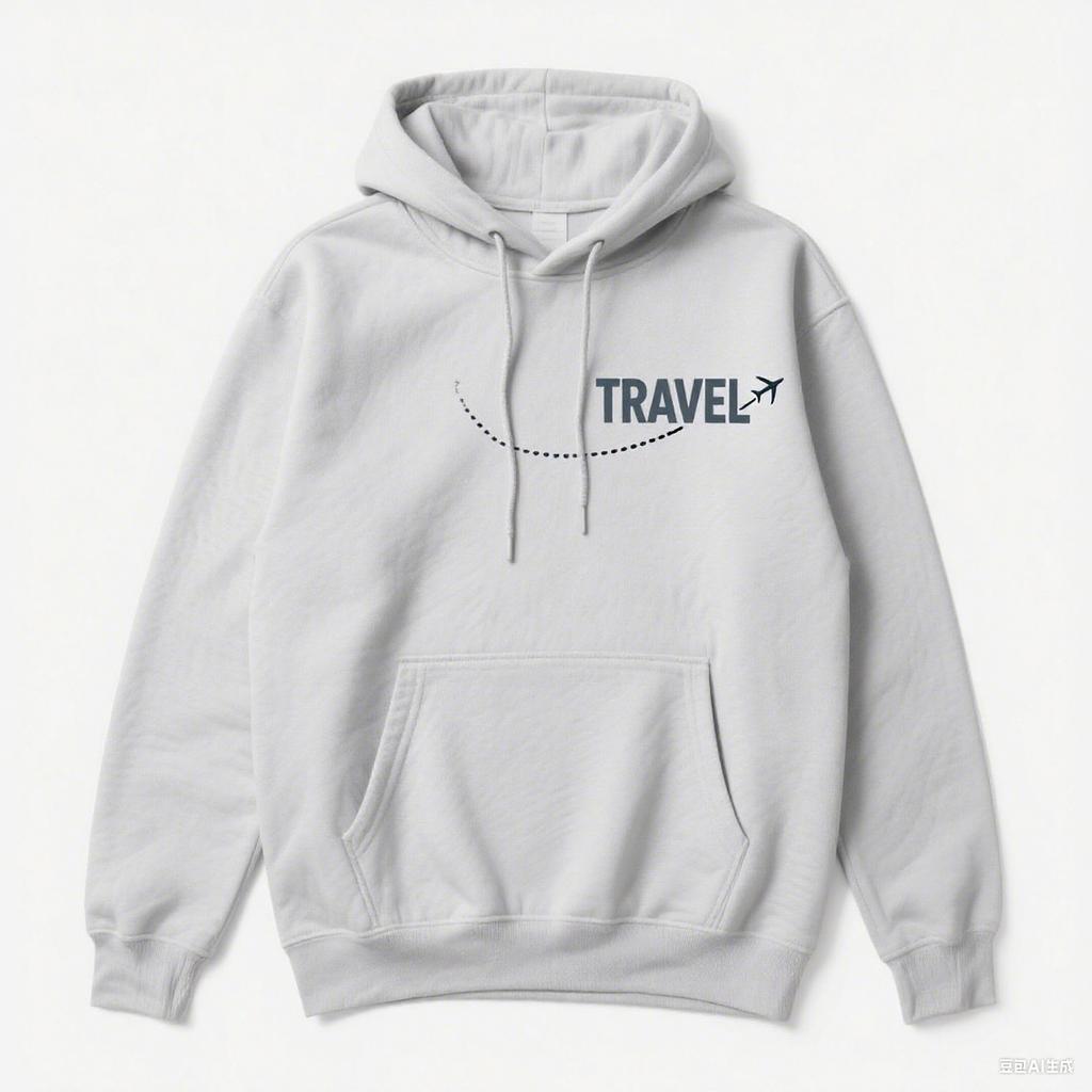 Men's Black Travel Airplane Graphic Casual Loose Pullover Sweatshirt for Autumn/Winter new sweatshirt men's hooded sweatshirt