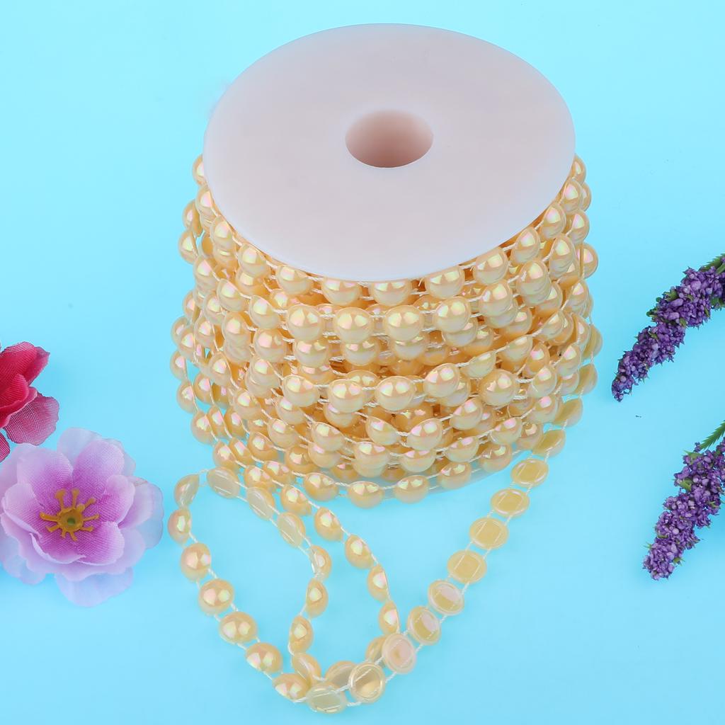 Buy 10mm DIY Half Round Bead Garland String Beads Craft Wedding Decor