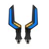 12V Motorcycle LED Turn Signal Lamp Dual-Color LED Flowing Turn Signal Light Motorbike Indicators Led ABS Airfoil Tail Flasher
