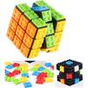 3x3 Brick Speed Cube met Bouwstenen, Mini Speelgoed Meegeleverd, Compatibel met Lego Kubus, Educatief Speelgoed