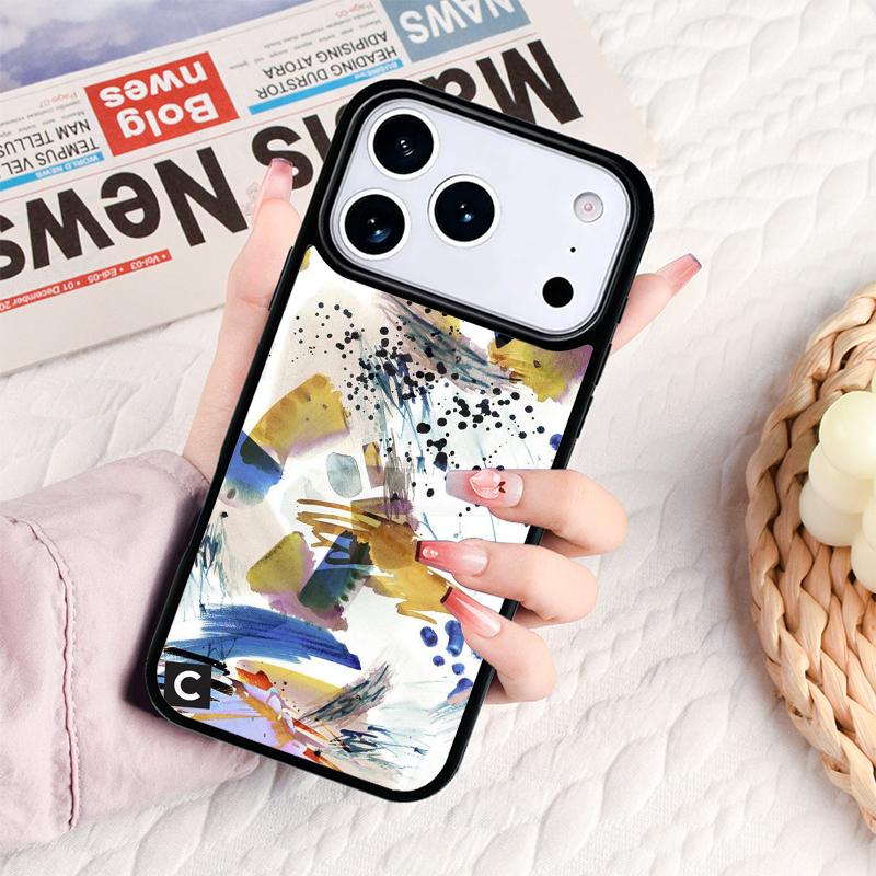 Paint Watercolour Art Phone Case For IPhone 17 16e 15 14 13 12 11 Pro Max Air Mini Soft Protective Cover