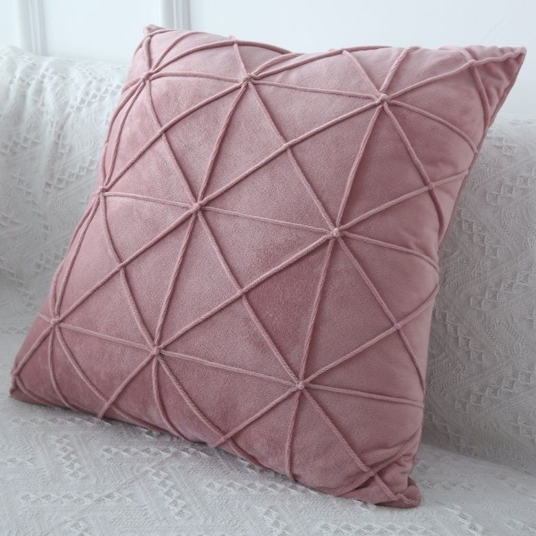 45cm Cushion Cover Modern Simple Soft Fluffy Pure White Plush Pillow Home Cushion Artificial Imitation Wool Pillow Cover