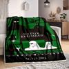 1pc Matrix Blanket Lightweight Flannel Throw For Sofa, Bed, Travel, Camping, Livingroom, Office, Couch, Chair, And Bed