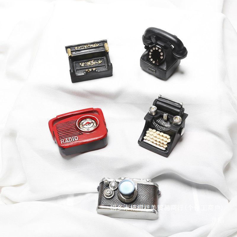 Vintage Camera Phone and Piano Decoration for Creative Photography Props