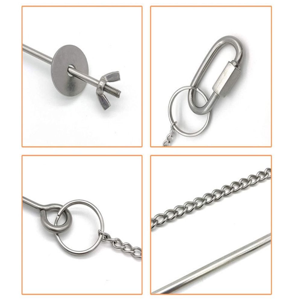 Adjustable Length Bird Cage Food Holder Rust-proof Chicken Veggies Hanging Feeder  Birds