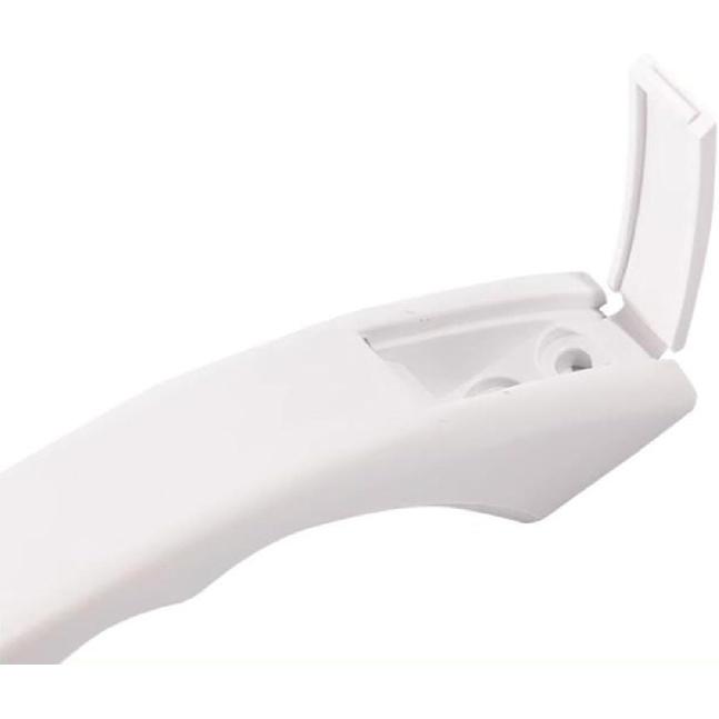 9-inch RV Cargo Trailer Door Handle Bar Accessory for Easy Grip, White Curved