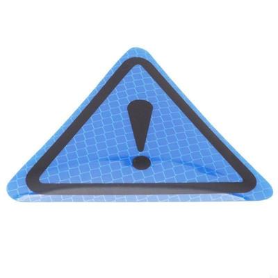 2025 New Car Decorative for Triangle Warning Label Bumper Decal Reflective Warning Sticke