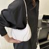Casual Crescent Bag Tote Underarm Bag Fashionable Pu Leather Handbag  Travel