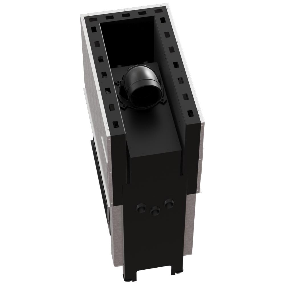 Steel Fireplace KRATKI REGNOR 500/700 8 kW Ø 200 3-sided