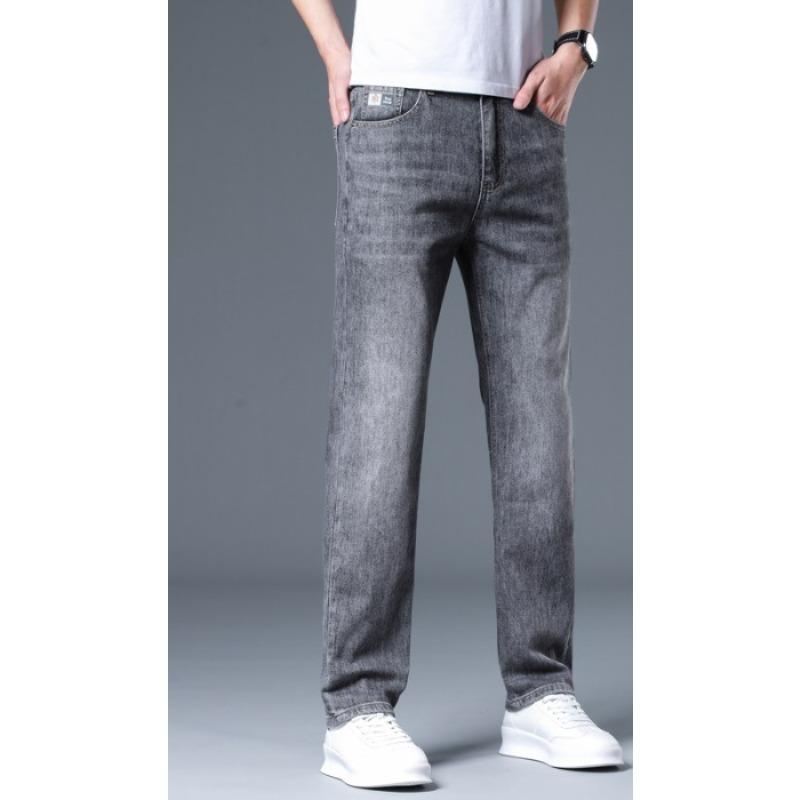 

Новые брюки джинсы слим мужские эластичные облегающие повседневные брюки 38