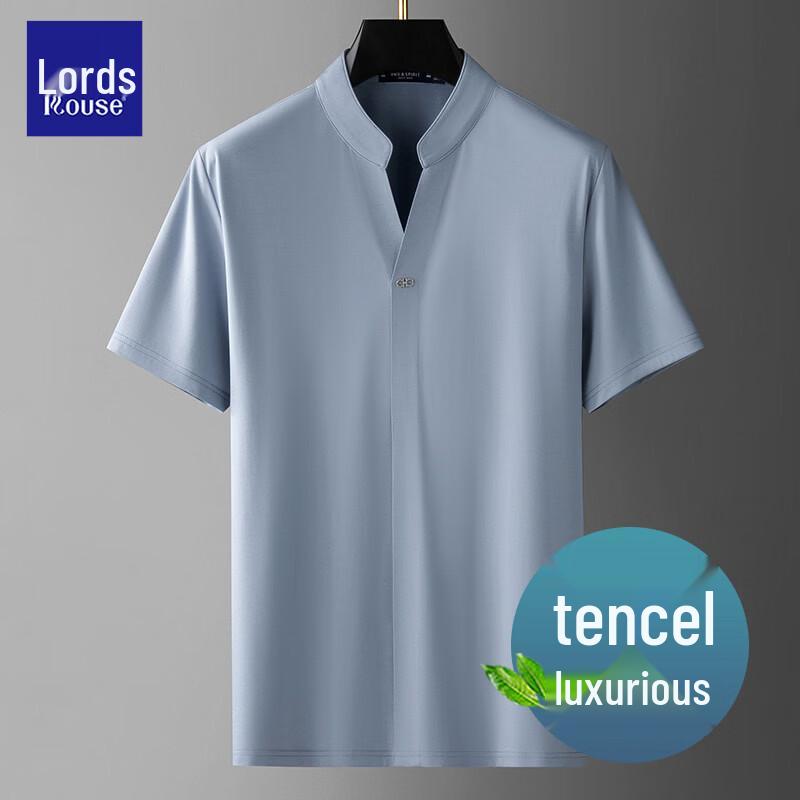 

Luozi Men s Tencel Premium V-Neck T-Shirt 4XL