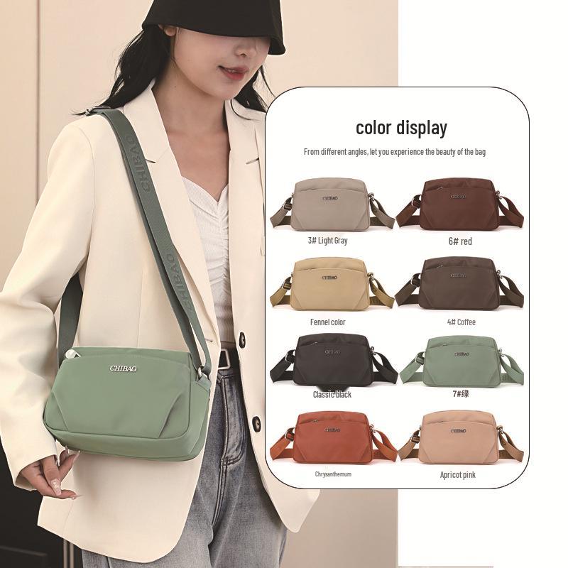 Sac bandoulière léger imperméable en nylon pour femme Chibao - Design décontracté, polyvalent et simple