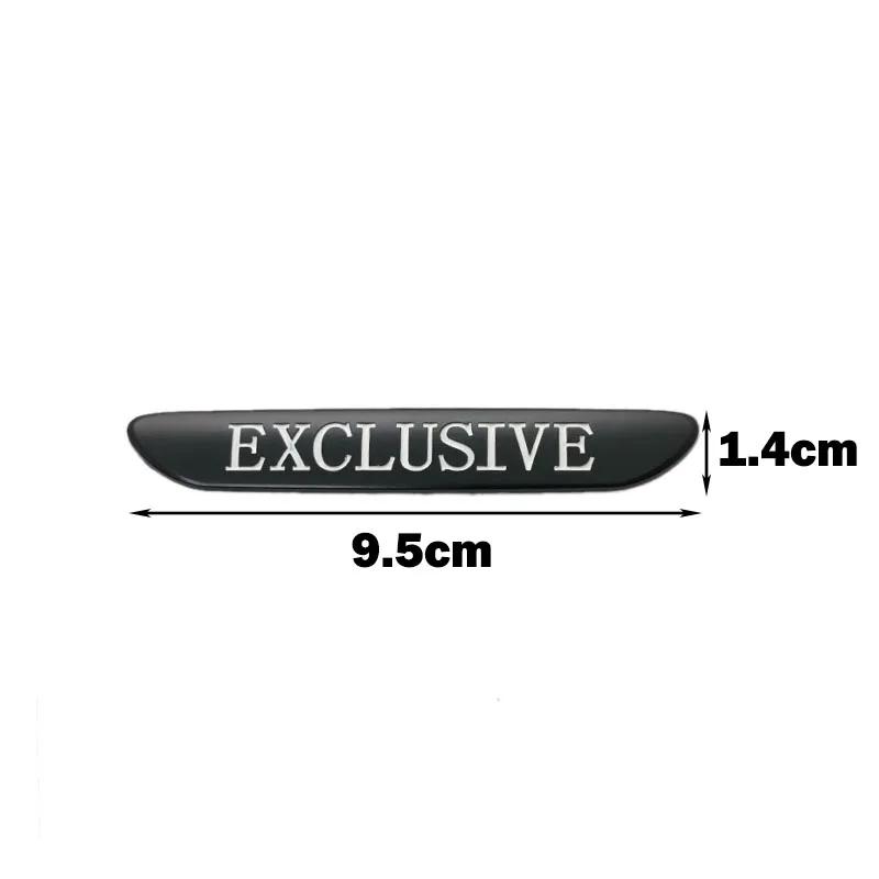 EXCLUSIVE Logo Car Styling Fender Body Side Stickers Emblems for Rover Sport A4 A8 Trax Highlander Decal Accessories