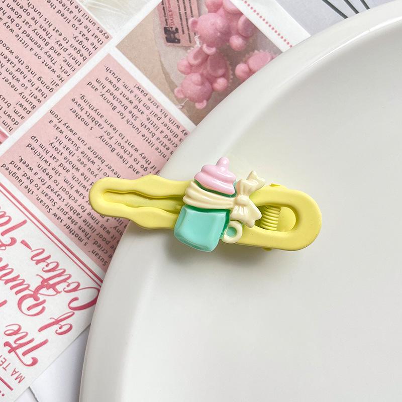 Children's Cartoon Bottle Hair Clip Korean Style Hair Accessories Cute Hairpin Side Dopamine Girl Hair Ornament