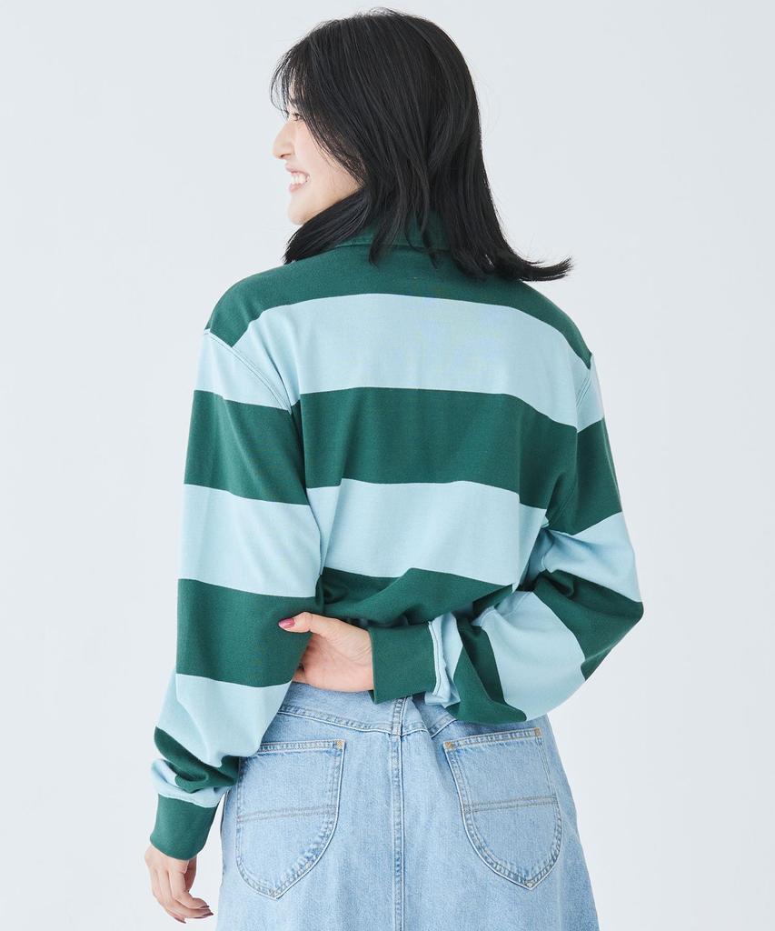 Vintage Soft Striped US Fit Regular L Classic Blue 1000222503 [LLB] Men's Rugby, Navy/Sailcloth