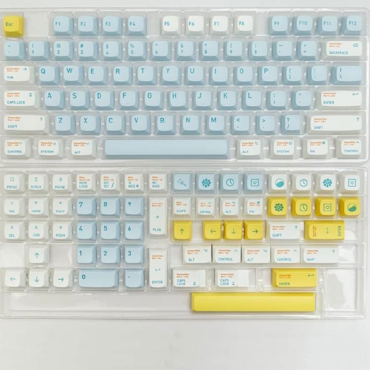 135Key PBT Keycaps XDA Profile DYE-SUB Keycap for Switches Mechanical Keyboards Shallow Dream Keycap 1