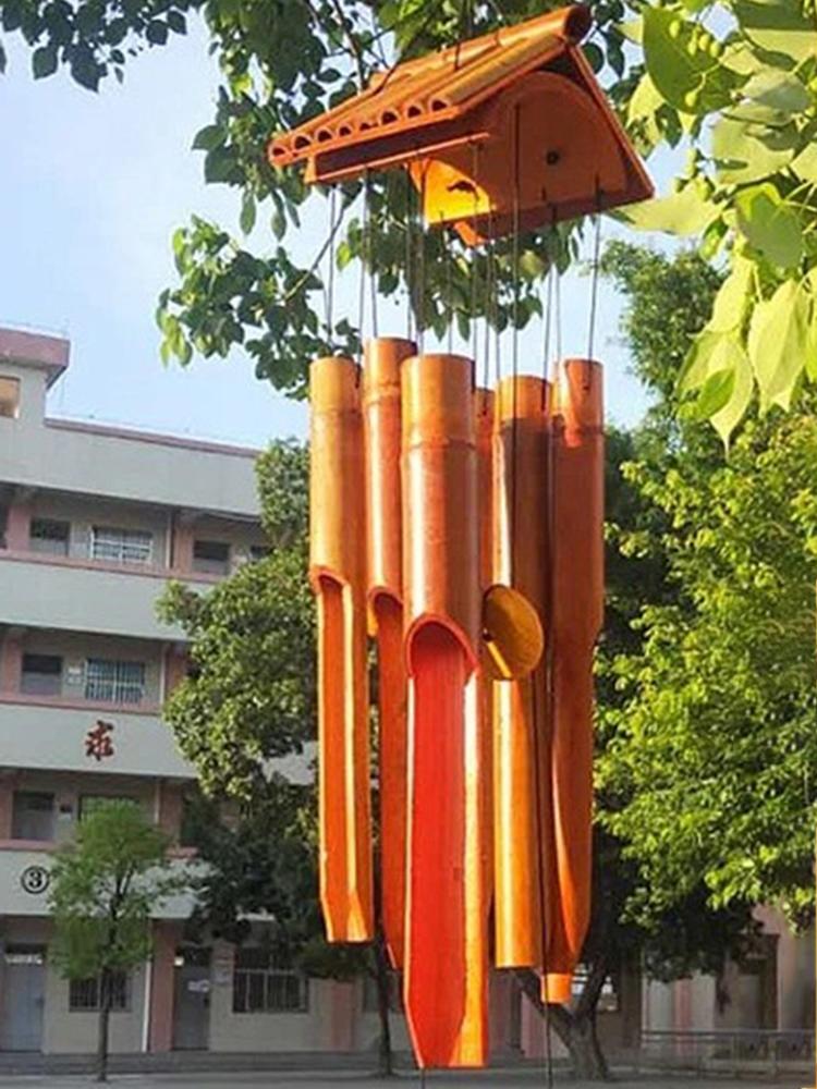 Windspiele Bambus Windspiele Percussion Musikalische Meditation Instrument  Outdoor Sound Healing Wind Glockenspiel