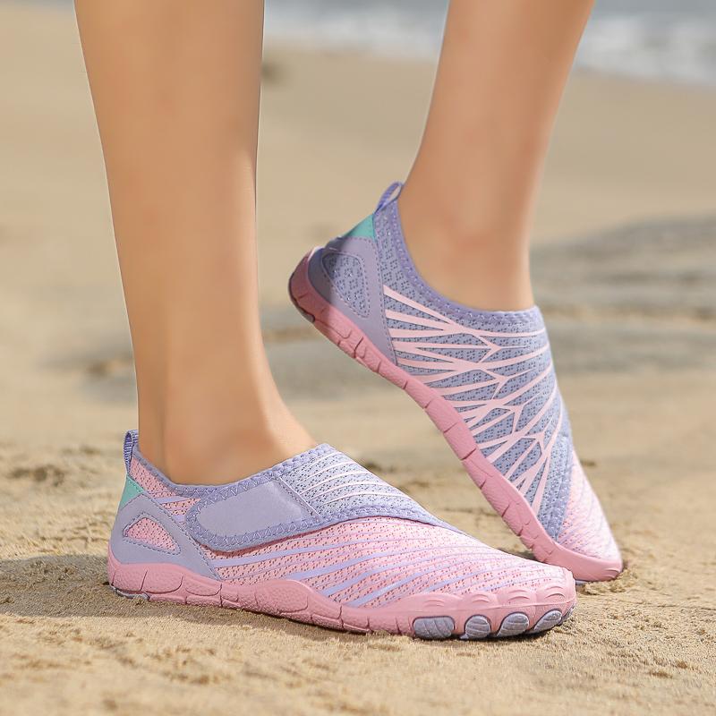 Rychleschnoucí pánské plavecké boty do vody dámské protiskluzové boty na vodní sporty elastické měkké plážové brodící tenisky pro plavbu lodí, surfování, potápění