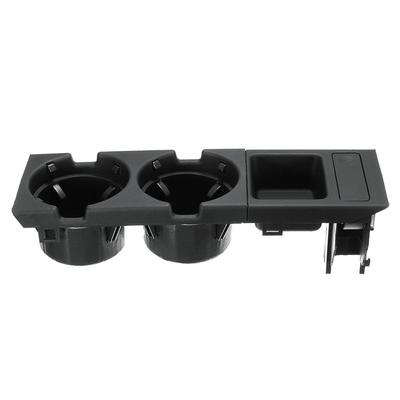 Car Front Center Console Drink Cup Holder Coin Holder Tray For BMW 3Series E46 1998-2004 Black Car