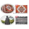 SWAG GEAR Picnic Blanket, Camping Rug, Glamping Decoration, All-Season (Ortega Pattern, Black)