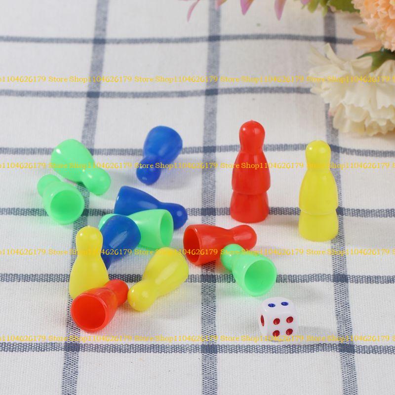 A1A2 Small Checkers Chess Pawn Set, Desktop Colorful Small Pawn, Game Pawn, for Home Games Accessories Gift Chessman