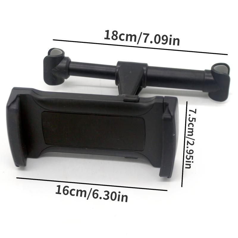 1pc Car Seat Backrest Phone Holder, Adjustable Rotating Phone and Tablet Holder for Car Rear Seat, Automotive Accessories