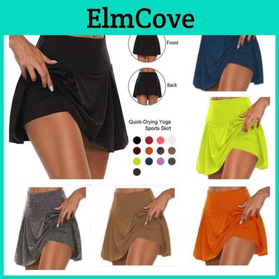 2023 Basic Sommer Damen Einfarbige Zweiteilige Fake-Shorts Leggings Erhältlich In 13 Farben