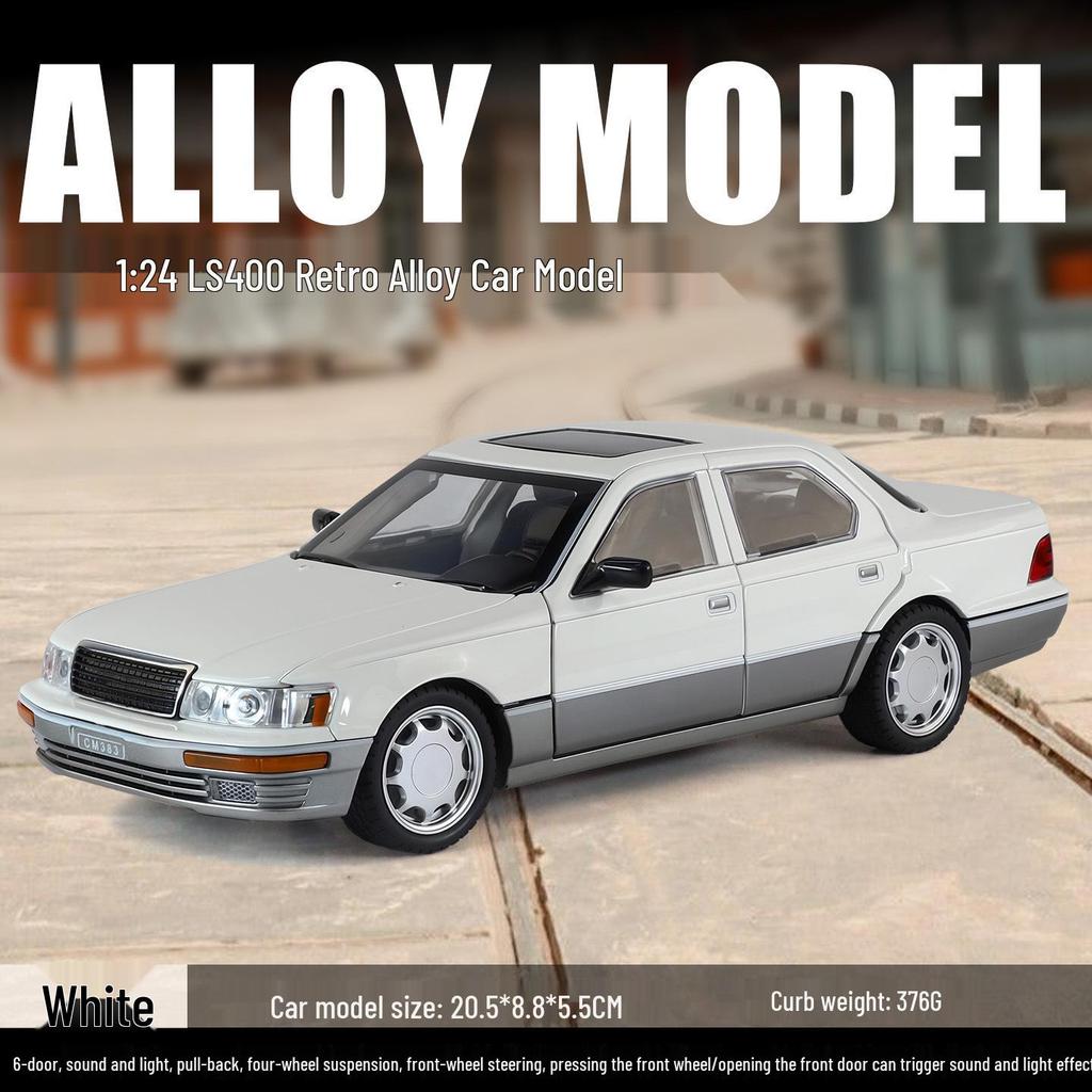 1/24 Rolls-Royce Phantom Alloy Car Model with Sound, Light, and Starry Sky Roof for Kids' Collection and Decoration.