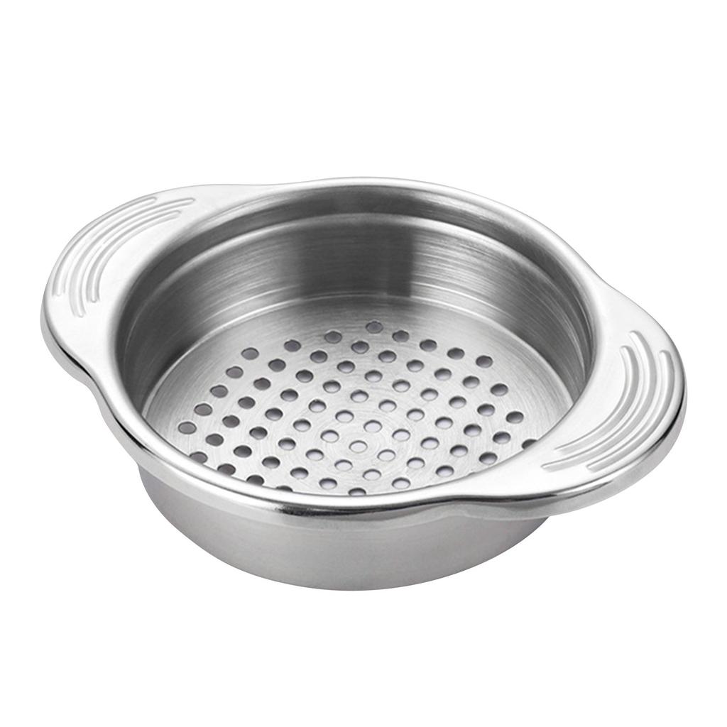 Stainless Steel Food Can Strainer Metal Tuna Press Filter Can Lid Colander Oil Drainer Kitchen Tools For Beans Vegetables